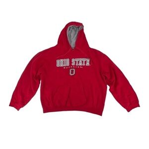 Stadium Red The Ohio State Buckeyes Embroidered Hoodie Sweatshirt Size XXL Men’s